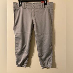 New NWT‎ Womens Champro Low-Rise Baseball Pants Size Medium Gray